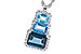 F283-21164: NECK 2.48 TW BLUE TOPAZ 2.64 TGW