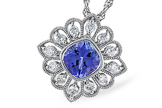 F283-21173: NECK .98 TANZANITE 1.24 TGW (6MM TANZ)