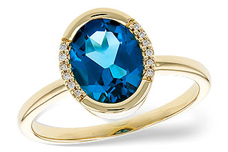 F283-22064: LDS RG 1.90 TW LONDON BLUE TOPAZ 1.93 TGW(9x7 LBT)