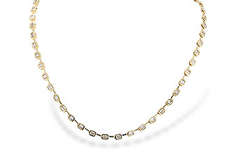 F283-22945: NECKLACE 2.05 TW BAGUETTES (17 INCHES)