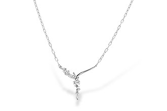 F283-24764: NECKLACE 1.22 TW FANCY CUT DIAMONDS (18")