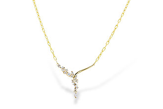 F283-24764: NECKLACE 1.22 TW FANCY CUT DIAMONDS (18")