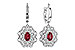 F283-25664: EARR .56 TW RUBY 1.30 TGW (5x3MM RUBY)