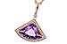 F284-11100: NECKLACE 2.80 AMETHYST 2.97 TGW