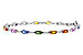 F284-11164: BRACELET 4.76 MULTI-COLOR SAPPH 5.08 TGW (7")