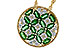 F284-11173: NECK 1.02 EMERALD TW 1.32 TGW