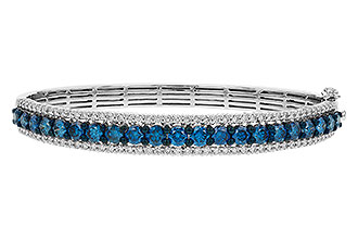 F284-13873: BANGLE 4.05 BLUE DIAS 5.50 TW