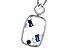 F284-14764: NECKLACE .35 TW SAPPHIRE .46 TGW