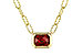 F284-14791: NECKLACE 1.45 GARNET (18")