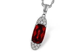 F284-15645: NECK 2.45 GARNET 2.55 TGW