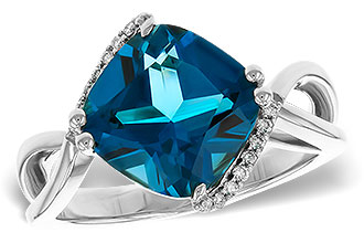 F284-15682: LDS RG 4.42 LONDON BLUE TOPAZ 4.50 TGW (10MM LBT)