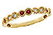 F284-15700: LDS WED RG .16 TW RUBY .25 TGW