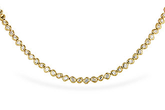 F284-16618: NECKLACE 2.25 TW FANCY CUT DIAS (17.25")