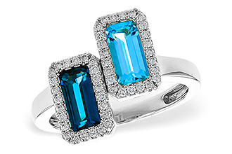 F284-17464: LDS RG 1.68 TW BLUE TOPAZ 1.90 TGW