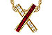 F284-17473: NECKLACE .53 TW RUBY .70 TGW