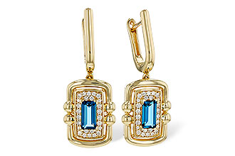 F285-00227: EARR .82 TW LONDON BLUE TOPAZ 1.00 TGW (6x3MM LBT)