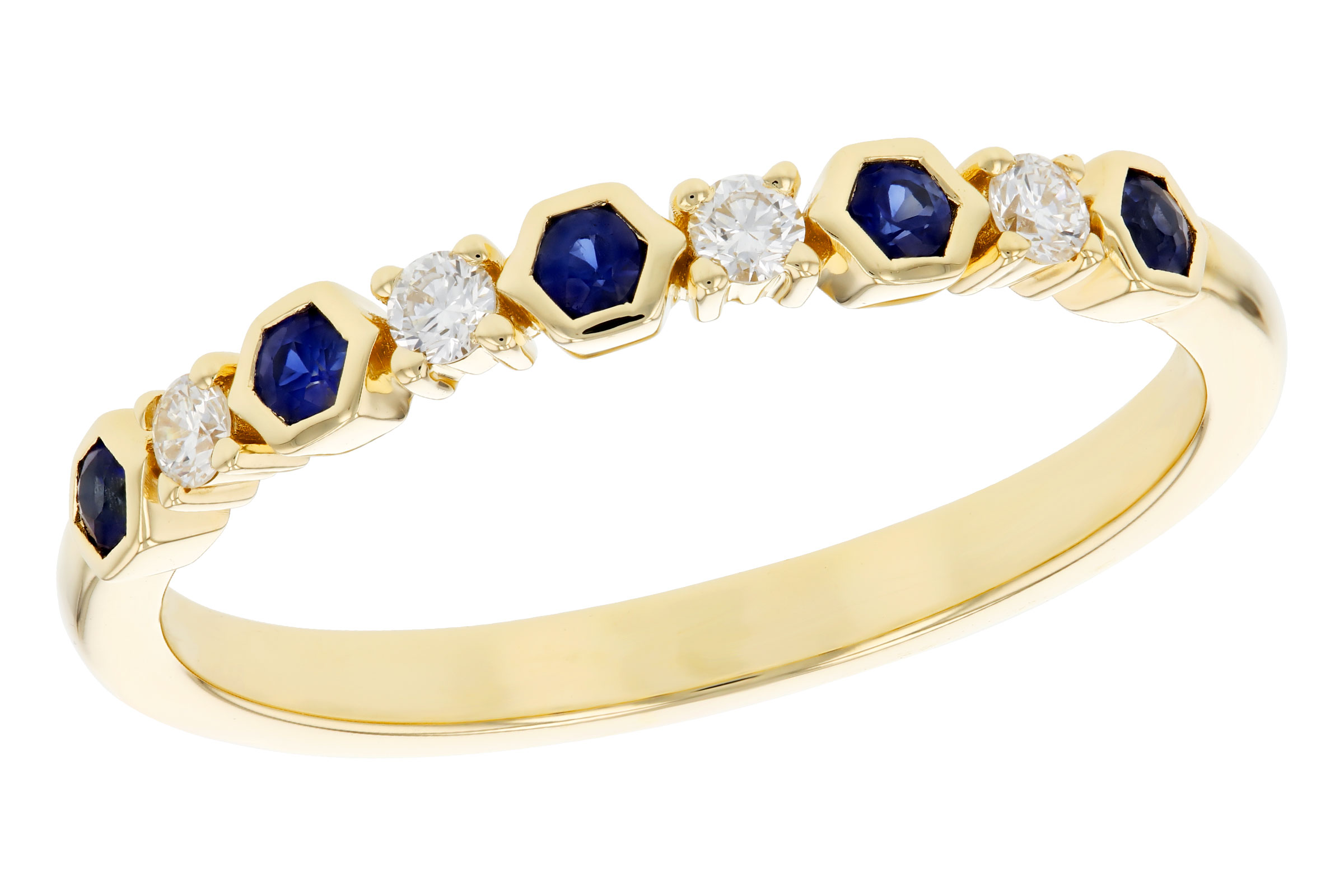 F285-02945: LDS WED RG .14 TW SAPPHIRE .24 TGW