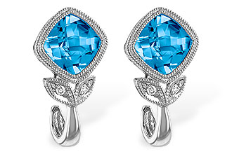 G196-88427: EARR 2.12 BLUE TOPAZ 2.14 TGW