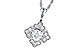 G282-31154: NECKLACE .15 BR .25 TW