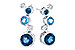 G282-33891: EARR 2.27 BLUE TOPAZ 2.40 TGW