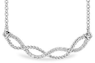 G283-19318: NECKLACE .12 TW (18")
