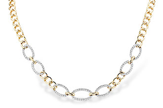 G283-20218: NECKLACE 1.12 TW (17")(INCLUDES BAR LINKS)