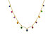 G283-24754: NECK .90 TW MULTI-COLOR SAPPH & GREEN GARNET (18")