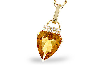 G283-24800: NECKLACE 3.12 CITRINE 3.18 TGW (12x10MM CIT)