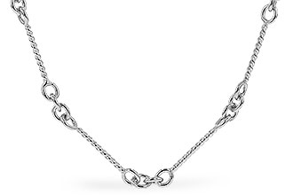 G284-09282: TWIST CHAIN (0.80MM, 14KT, 7IN, LOBSTER CLASP)