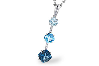 G284-10245: NECK 1.87 TW BLUE TOPAZ 1.90 TGW