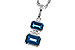 G284-11145: NECK .95 TW LONDON BLUE TOPAZ .98 TGW
