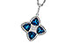 G284-13827: NECKLACE 2.79 LONDON BLUE TOPAZ 2.85 TGW