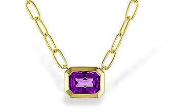 G284-14800: NECKLACE .82 AMETHYST (18")