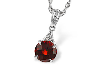 G284-15654: NECK 1.46 GARNET 1.47 TGW (7MM RD)