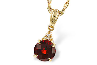 G284-15654: NECK 1.46 GARNET 1.47 TGW (7MM RD)