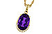 G284-17454: NECKLACE 2.70 AMETHYST 2.76 TGW (12x8MM OV)