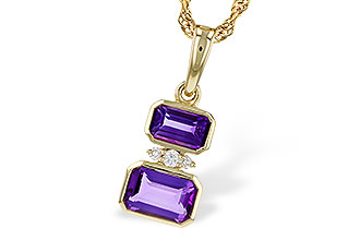 G284-17482: NECK .72 TW AMETHYST .75 TGW