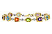 G284-17491: BRACELET 4.63 SEMI-PREC (AMY,BT,CIT,PER) 5.05 TGW