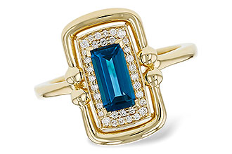 G285-00218: LDS RG .84 LONDON BLUE TOPAZ .96 TGW (8x4MM LBT)