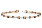 H197-78400: BRACELET 3.05 BROWN DIA 4.10 TW
