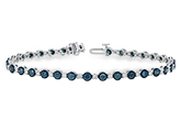 H197-81091: BRACELET 2.35 BLUE DIA 3.17 TW