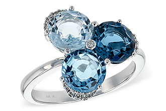 H198-64809: LDS RG 4.02 BLUE TOPAZ 4.07 TGW