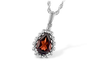 H198-67527: NECKLACE 1.38 CT GARNET