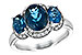 H198-70200: LDS RG 4.20 BLUE TOPAZ 4.33 TGW