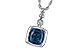 H199-57463: NECK 1.50 LONDON BLUE TOPAZ 1.54 TGW