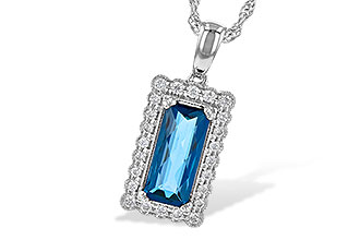 H199-62009: NECK 1.55 LONDON BLUE TOPAZ 1.70 TGW