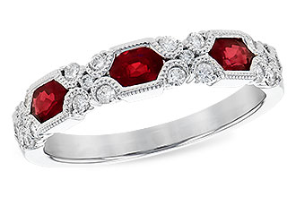 H282-31100: LDS WED RG .74 RUBY 1.00 TGW (4x3MM RUBY)