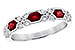 H282-31100: LDS WED RG .74 RUBY 1.00 TGW (4x3MM RUBY)