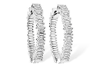 H282-32954: EARR .35 CTS TW BAGUETTE DIAS