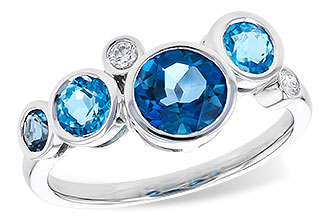 H282-33882: LDS RG 1.40 TW BLUE TOPAZ 1.45 TGW